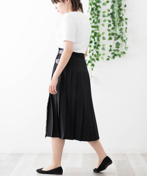 DOUBLE WIDE BELT MODEL KILT WRAP SKIRT