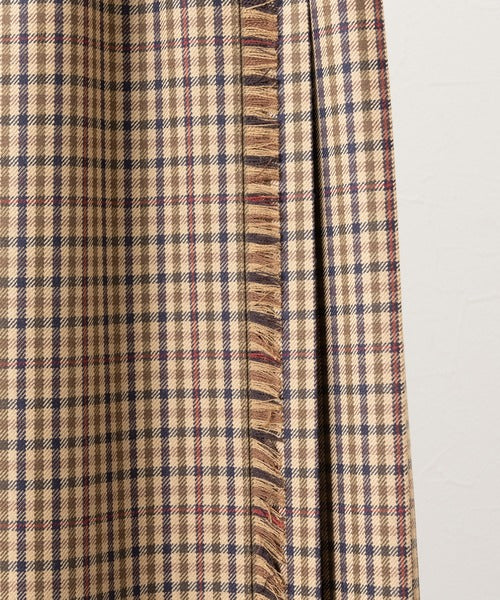 DOUBLE WIDE BELT KILT WRAP SKIRT