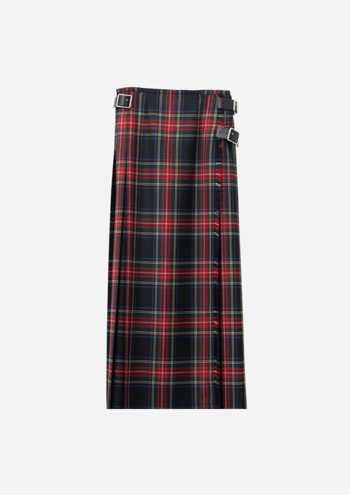 DOUBLE WIDE BELT KILT WRAP SKIRT