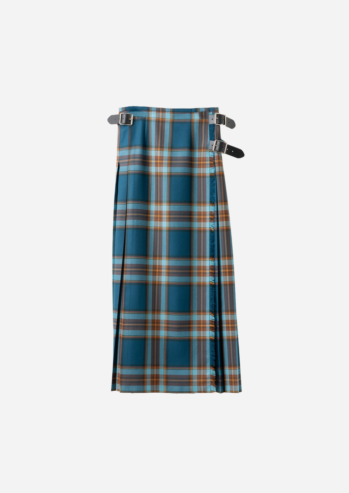 DOUBLE WIDE BELT KILT WRAP SKIRT