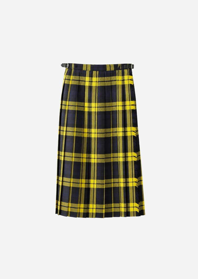 FRONT PLEATED WRAP SKIRT