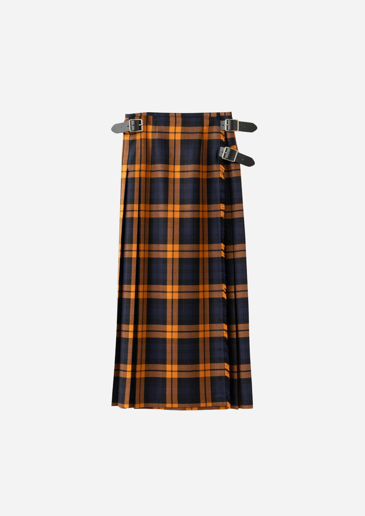 DOUBLE WIDE BELT KILT WRAP SKIRT