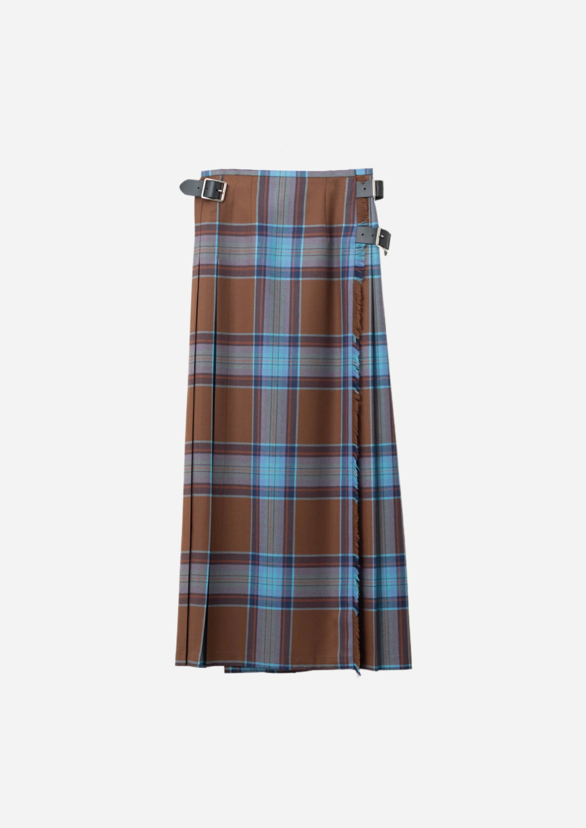 DOUBLE WIDE BELT KILT WRAP SKIRT