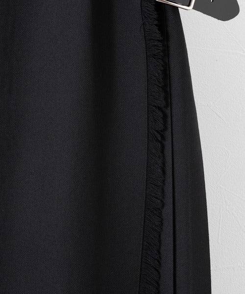 DOUBLE WIDE BELT MODEL KILT WRAP SKIRT
