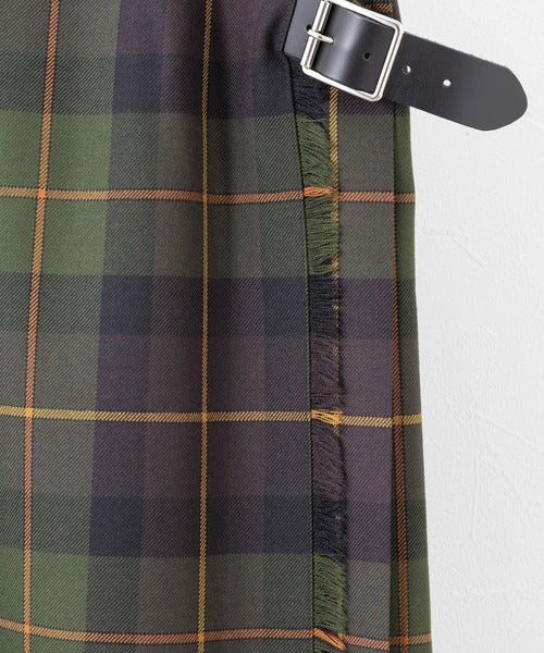 DOUBLE WIDE BELT MODEL KILT WRAP SKIRT