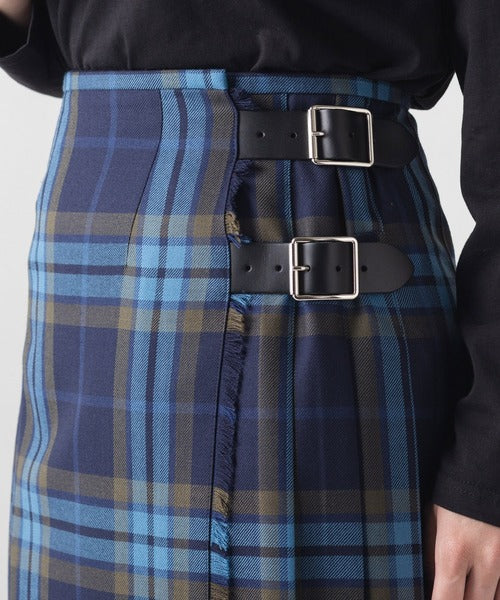 DOUBLE WIDE BELT MODEL KILT WRAP SKIRT