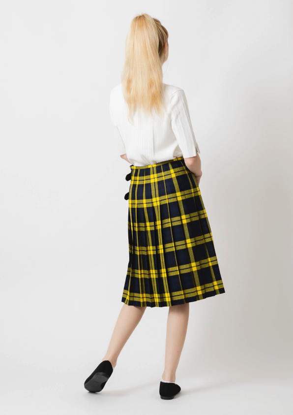 DOUBLE WIDE BELT MODEL KILT WRAP SKIRT
