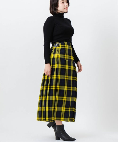 DOUBLE WIDE BELT MODEL KILT WRAP SKIRT