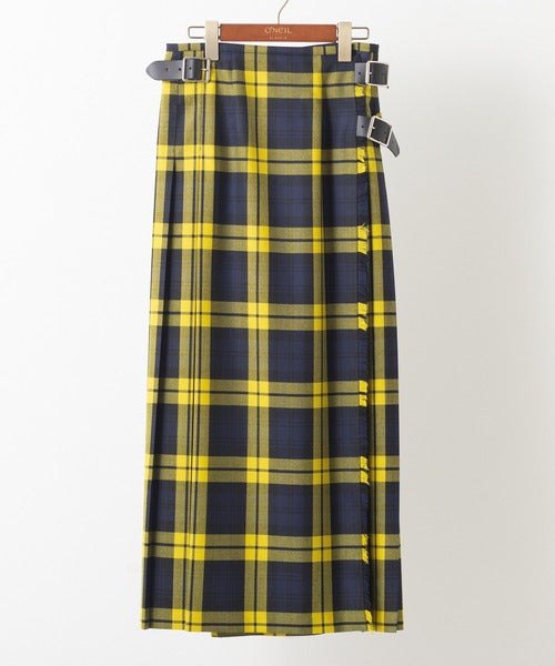 DOUBLE WIDE BELT MODEL KILT WRAP SKIRT