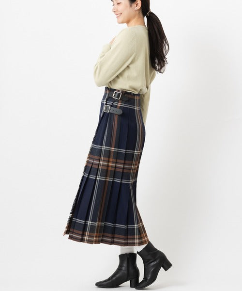O'neil of Dublin　DOUBL WIDE BELT MODEL KILT WRAP SKIRT【BARROW】