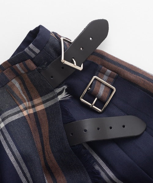 O'neil of Dublin　DOUBL WIDE BELT MODEL KILT WRAP SKIRT【BARROW】
