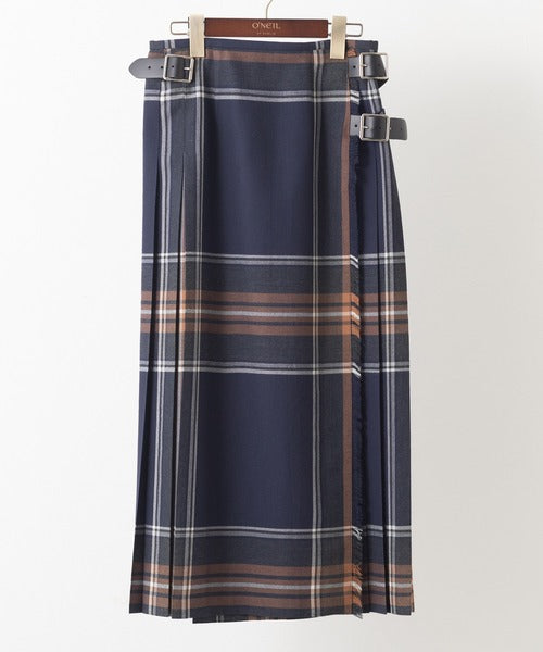 O'neil of Dublin　DOUBL WIDE BELT MODEL KILT WRAP SKIRT【BARROW】
