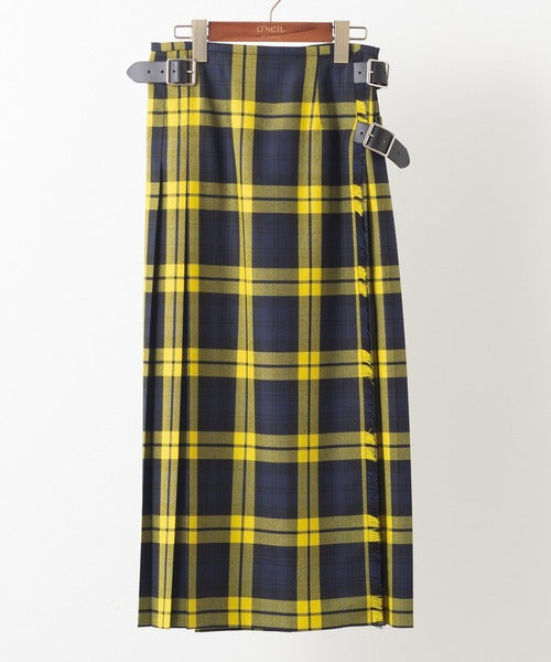 O'neil of Dublin　DOUBL WIDE BELT MODEL KILT WRAP SKIRT【INISHBIGGLEISLAND】