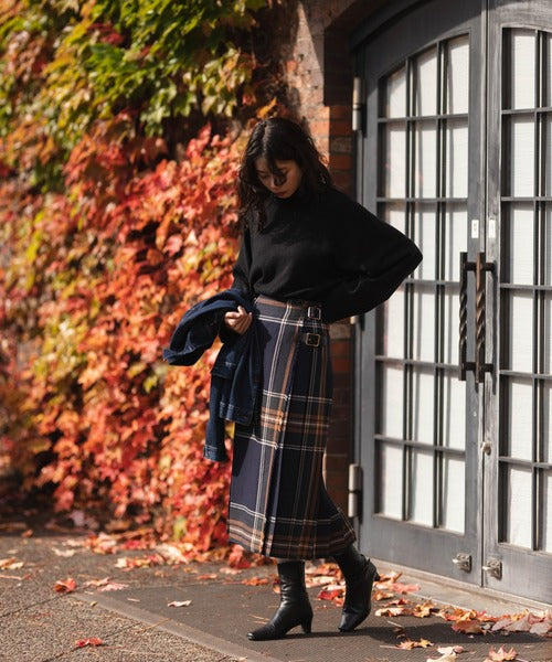 O'neil of Dublin　DOUBL WIDE BELT MODEL KILT WRAP SKIRT【BARROW】