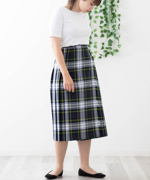 DOUBLE WIDE BELT MODEL KILT WRAP SKIRT