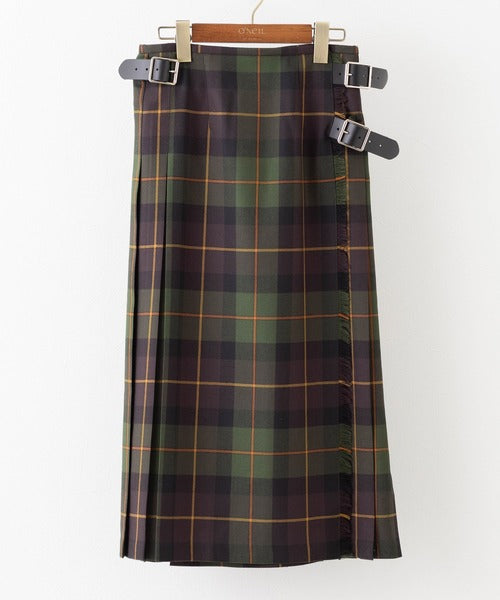 DOUBLE WIDE BELT MODEL KILT WRAP SKIRT