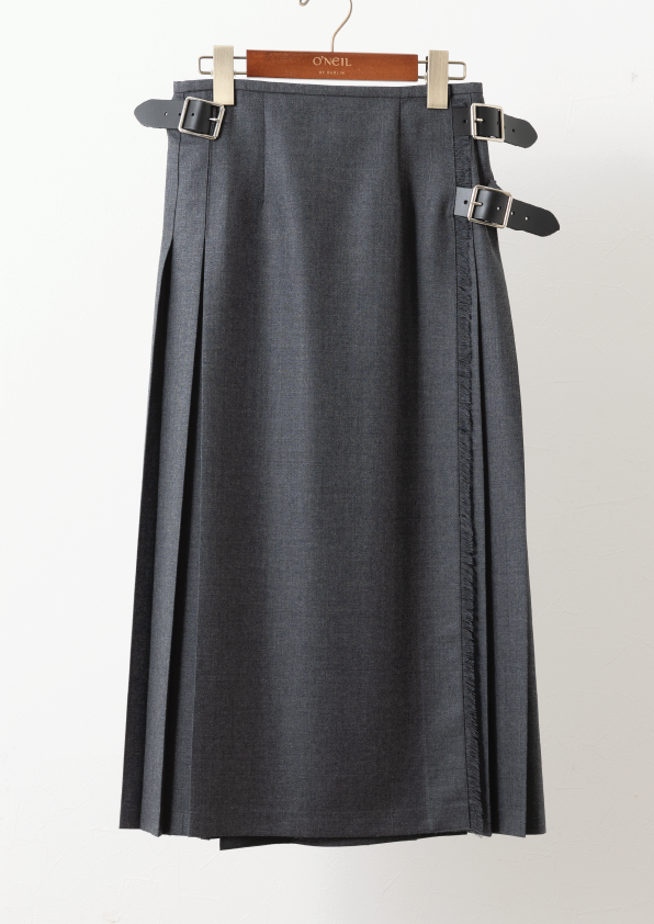 DOUBLE WIDE BELT MODEL KILT WRAP SKIRT