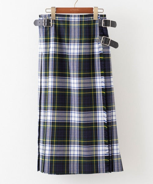 DOUBLE WIDE BELT MODEL KILT WRAP SKIRT