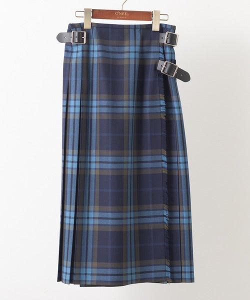 DOUBLE WIDE BELT MODEL KILT WRAP SKIRT
