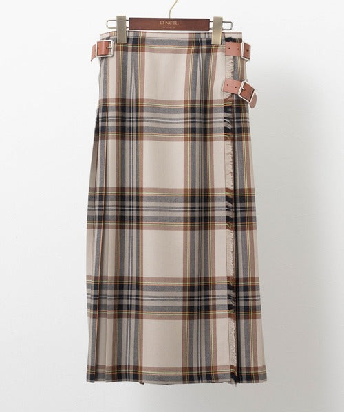 DOUBLE WIDE BELT MODEL KILT WRAP SKIRT
