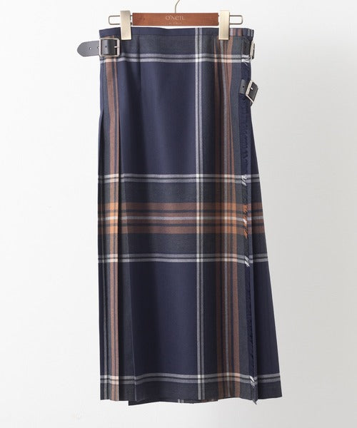 DOUBLE WIDE BELT MODEL KILT WRAP SKIRT