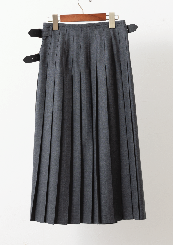 DOUBLE WIDE BELT MODEL KILT WRAP SKIRT