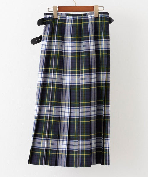 DOUBLE WIDE BELT MODEL KILT WRAP SKIRT