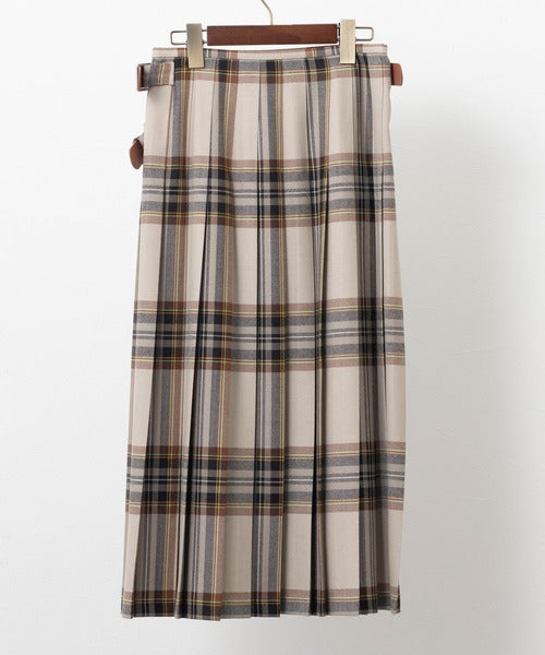 DOUBLE WIDE BELT MODEL KILT WRAP SKIRT