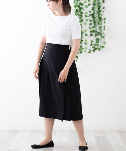 DOUBLE WIDE BELT MODEL KILT WRAP SKIRT