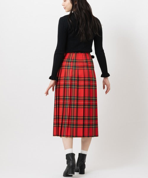 DOUBLE WIDE BELT MODEL KILT WRAP SKIRT