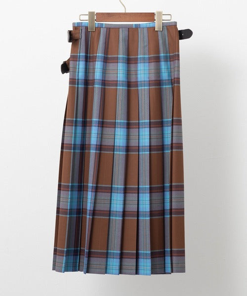 DOUBLE WIDE BELT KILT WRAP SKIRT