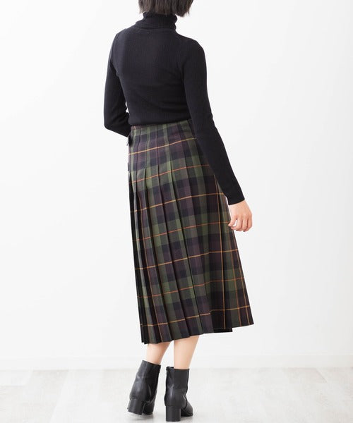 DOUBLE WIDE BELT MODEL KILT WRAP SKIRT