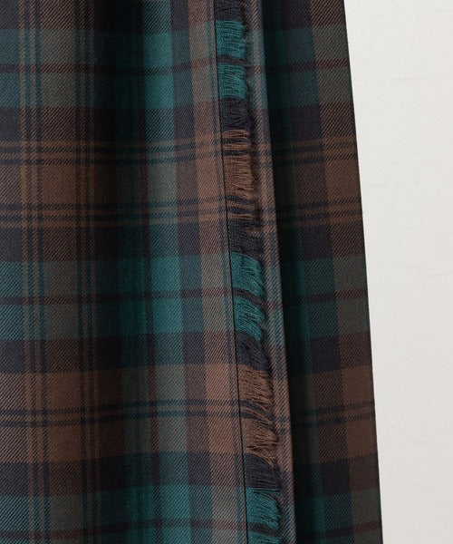 DOUBLE WIDE BELT KILT WRAP SKIRT