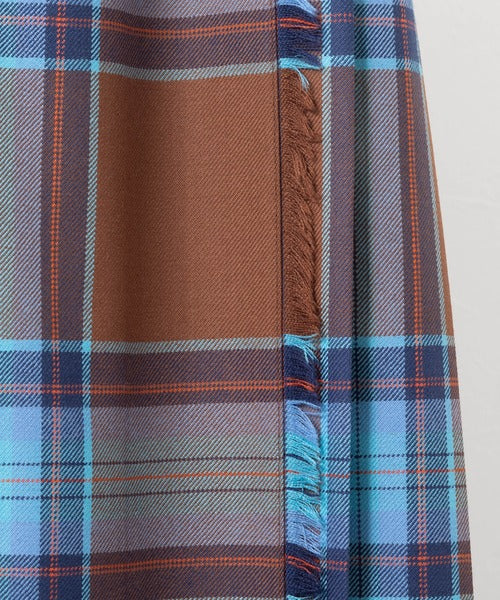 DOUBLE WIDE BELT KILT WRAP SKIRT