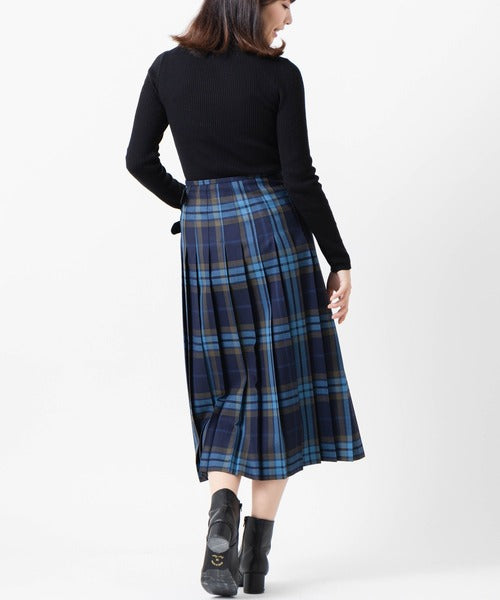 DOUBLE WIDE BELT MODEL KILT WRAP SKIRT