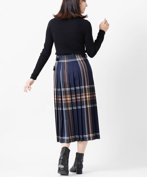 DOUBLE WIDE BELT MODEL KILT WRAP SKIRT