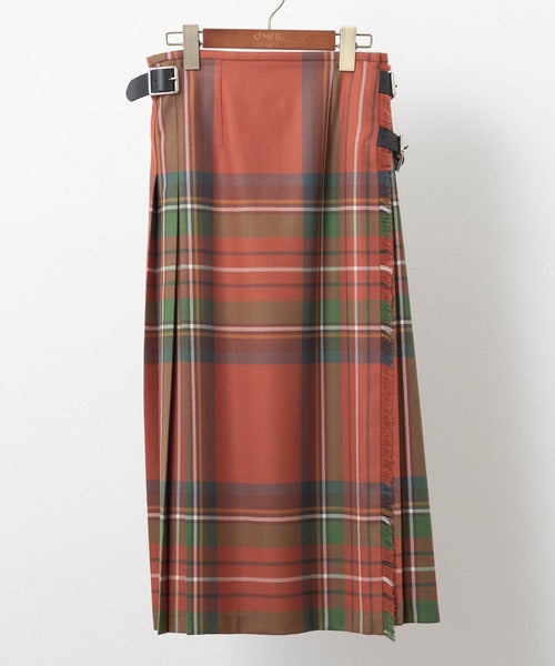 DOUBLE WIDE BELT MODEL KILT WRAP SKIRT