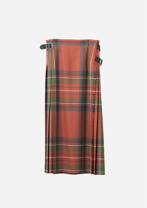 DOUBLE WIDE BELT MODEL KILT WRAP SKIRT