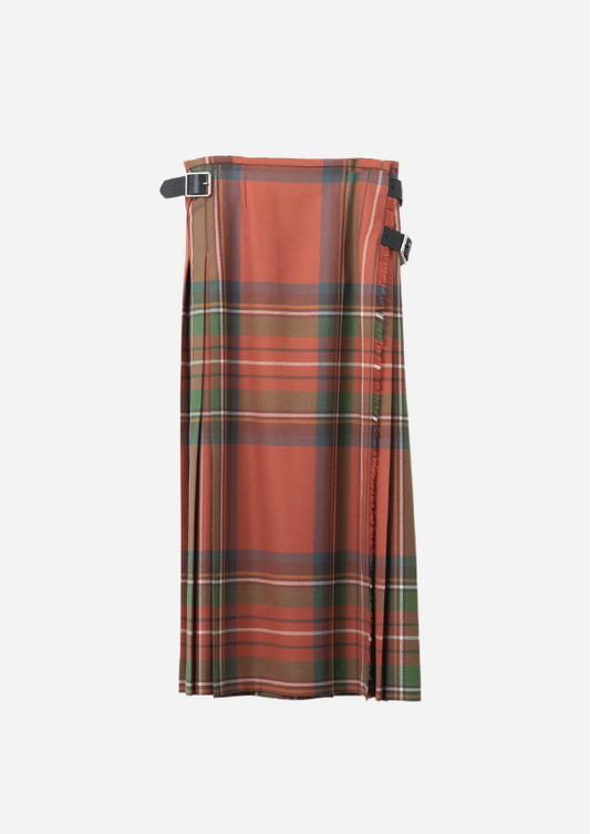 DOUBLE WIDE BELT MODEL KILT WRAP SKIRT