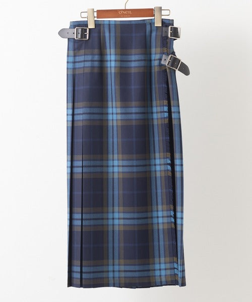 DOUBLE WIDE BELT MODEL KILT WRAP SKIRT