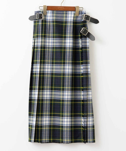 DOUBLE WIDE BELT MODEL KILT WRAP SKIRT