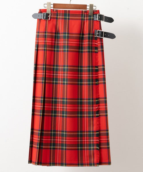 DOUBLE WIDE BELT MODEL KILT WRAP SKIRT