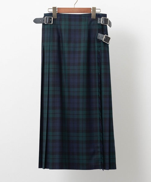 DOUBLE WIDE BELT MODEL KILT WRAP SKIRT