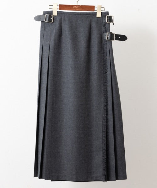 DOUBLE WIDE BELT MODEL KILT WRAP SKIRT