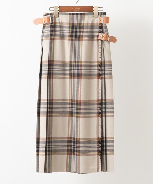 DOUBLE WIDE BELT MODEL KILT WRAP SKIRT