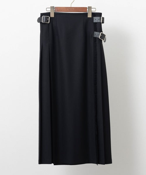 DOUBLE WIDE BELT MODEL KILT WRAP SKIRT