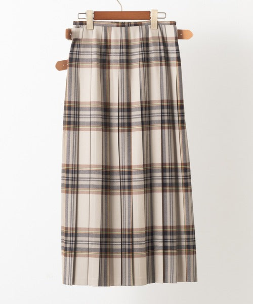 DOUBLE WIDE BELT MODEL KILT WRAP SKIRT