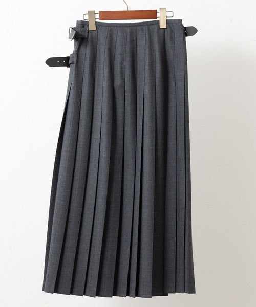 DOUBLE WIDE BELT MODEL KILT WRAP SKIRT