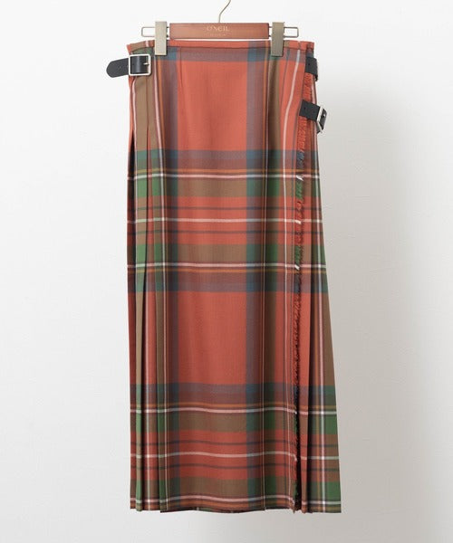 DOUBLE WIDE BELT MODEL KILT WRAP SKIRT