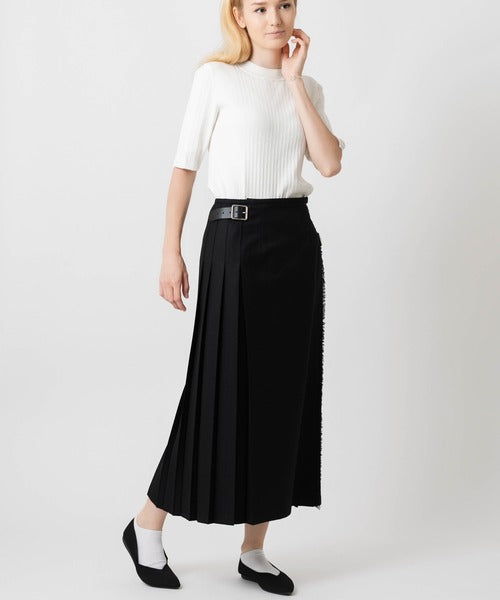 DOUBLE WIDE BELT MODEL KILT WRAP SKIRT